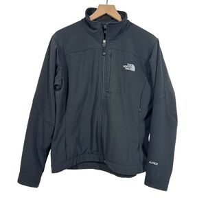 The North Face Womens Apex Jacket Size L Black Outdoor Camping Chore FLAWS